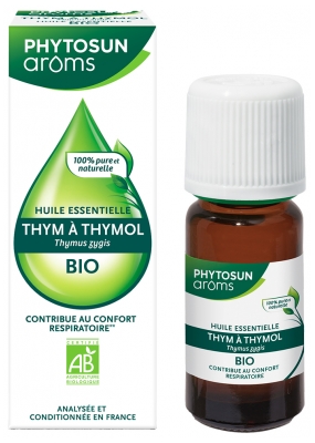 Phytosun Arôms Organic Essential Oil Thymol Thyme (Thymus zygis) 10ml