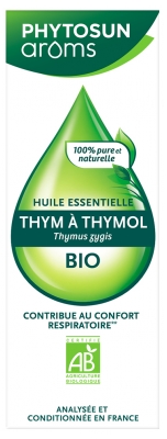 Phytosun Arôms Huile Essentielle Thym à Thymol (Thymus zygis) Bio 10 ml