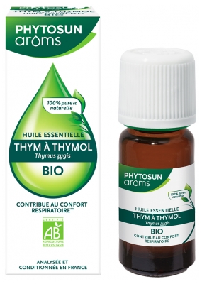 Phytosun Arôms Timiāna ēteriskā eļļa ar timolu (Thymus zygis) Bio 10 ml