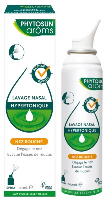 Phytosun Arôms Lavage Nasal Hypertonique Nez Bouché Spray 100 ml