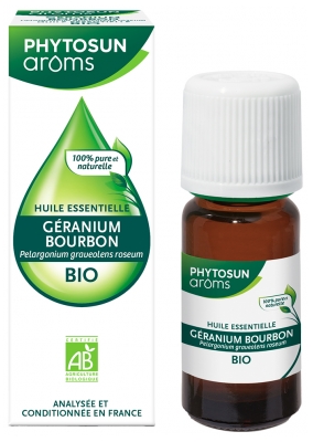 Phytosun Arôms Bourbono pelargonijų (Pelargonium graveolens roseum) Eterinis Aliejus Bio 10 ml