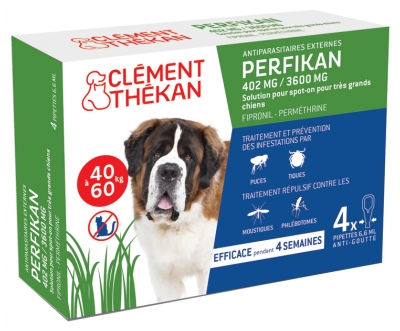 Clément Thékan Perfikan 402mg/3600mg Very Large Dogs 4 Pipettes