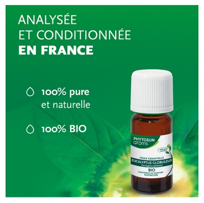 Phytosun Arôms Huile Essentielle Eucalyptus Globuleux (Eucalyptus globulus) Bio 10 ml