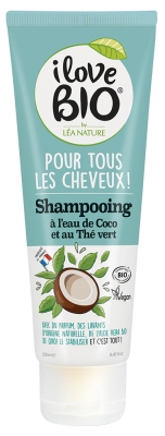 I Love Bio Shampoing Eau de Coco et Thé Vert Bio 250 ml