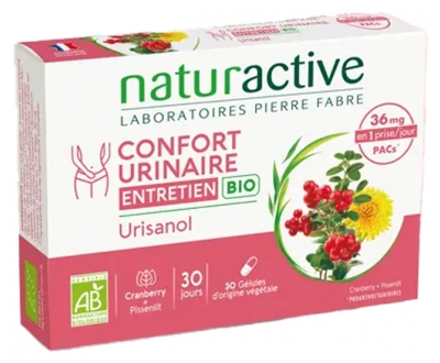 Naturactive Urisanol Harnkomfort Pflege Bio 30 Kapseln