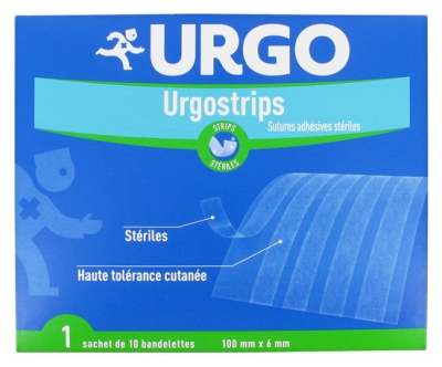 Urgo Strips 10 Sterylnych Szwów Samoprzylepnych