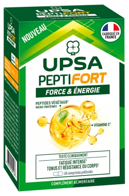 UPSA PeptiFort Strength and Energy 60 Film-coated Tablets