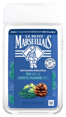 Gel de Banho Extra Suave Pinho Biológico & Crithmum Maritimum Biológico Le Petit Marseillais 250 ml