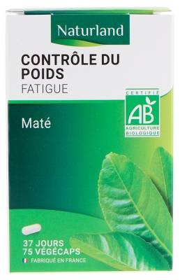 Naturland Maté Weight Control Organic 75 Vegecaps