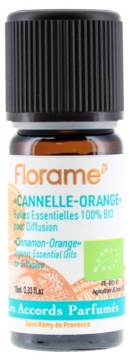 Florame Les Accords Parfumés Cannelle Orange pour Diffusion Bio 10 ml