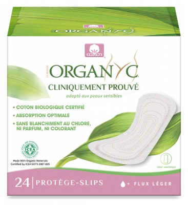 Organyc 24 Panty Liners in Individual Pockets