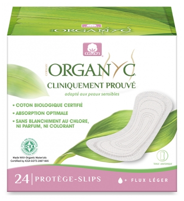 Organyc 24 Slipeinlagen in Einzeltaschen