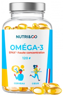 Nutri&Co Omega 3 120 kapsulės