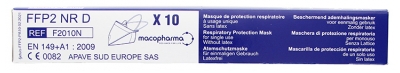 Biocodex Masque FFP2 NR D 10 Masques