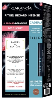 Garancia Coffret Larmes de Fantôme 10 ml + Talika Liposourcils Mascara Pousse des Sourcils 5 ml Offert - Couleur : Châtain