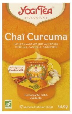 Yogi Tea Ciberžolė Chai Bio 17 Arbatos Maišeliai
