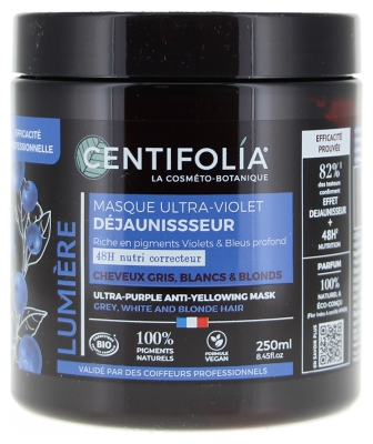 Centifolia Masque Ultra-Violet Déjaunisseur Bio 250 ml