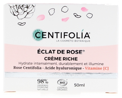 Centifolia Éclat de Rose Crema Ricca Biologica 50 ml