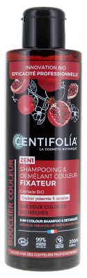 Centifolia Shampoing et Démêlant Couleur Fixateur 2en1 Bio 200 ml