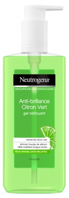 Neutrogena Anti-Brillance Citron Vert Gel Nettoyant 200 ml