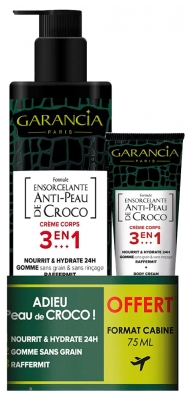 Garancia Ensorcelante Formule Anti-Peau de Croco 3en1 400 ml + Format Voyage 75 ml Offert