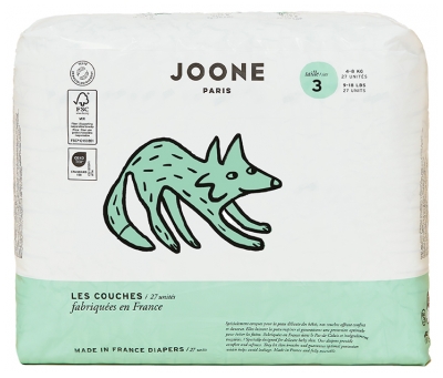 Joone Couches Taille 3 (4-8 kg) 27 Unités - Couleur : Brigitte Rose