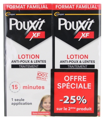 Pouxit XF Anti-Lice and Nits Lotion Set of 2 x 200 ml Special Offer