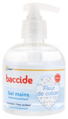 Baccide Gel Mani Idroalcolico ai Fiori di Cotone per Pelli Sensibili 300 ml