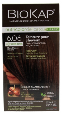 Biokap Nutricolor Delicato Rapid Teinture pour Cheveux - Coloration : 6.06 Blond Foncé Havane