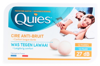 Quies Protection Auditive à la Cire Anti-Bruit 12 Paires