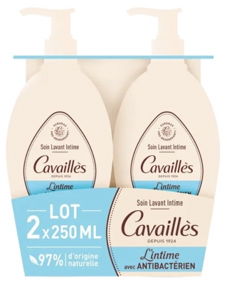 Cavaillès Soin Lavant Intime Antibactérien Lot de 2 x 250 ml