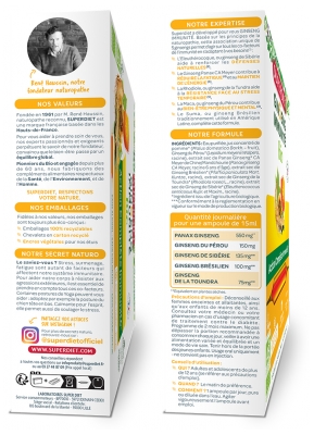 Superdiet Organic Immunity Ginseng 20 Ampoules