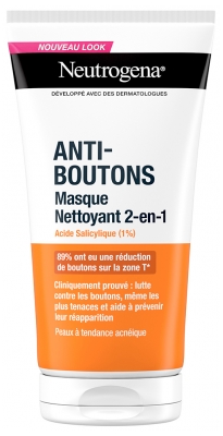 Neutrogena Anti-Granos 2-en-1 Limpiador y Mascarilla 150 ml
