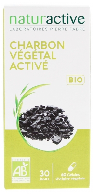 Naturactive Bio Aktiveret Vegetabilsk Kul 60 Kapsler