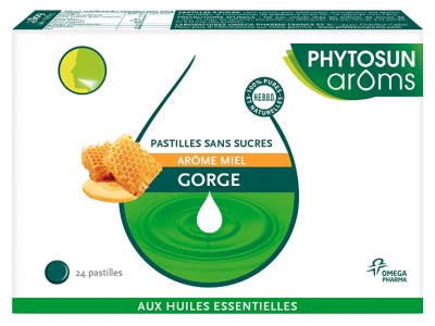 Phytosun Arôms Pastilles Sans Sucres Gorge Miel 24 Pastilles