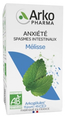 Arkopharma Arkogélules Citronmeliss Bio 45 Kapslar