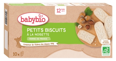 Babybio Biscuits with Hazelnuts 12 Months and + Organic 10 Biscuits