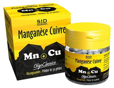 S.I.D Nutrition Oligoclassics Manganèse Cuivre 30 Gélules