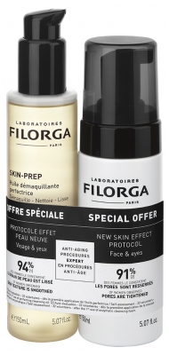 Filorga SKIN-PREP Perfecting Cleansing Oil 150 ml + Enzymatic Cleansing Foam 150 ml Special Offer