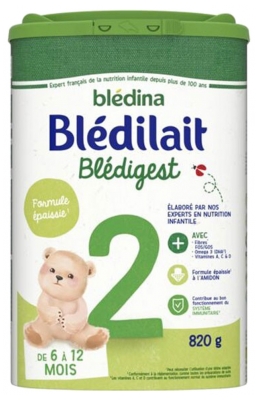 Blédina Blédilait Blédigest 2 Wiek od 6 do 12 Miesięcy 820 g