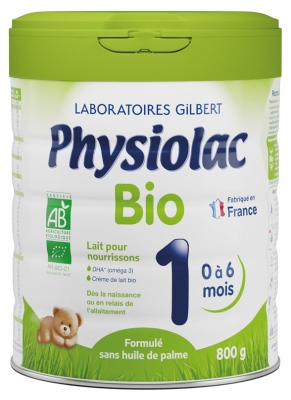 Physiolac Organic 1 0 do 6 Miesięcy 800 g