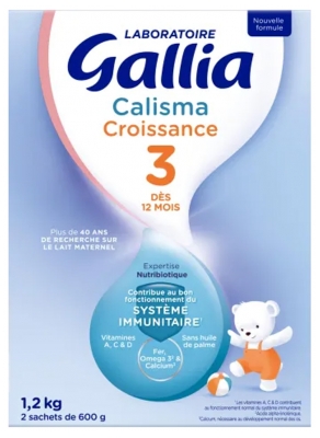 Gallia Calisma Croissance 3ème Âge +12 Mois 1,2 kg