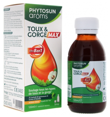 Phytosun Arôms Toux et Gorge Max 120 ml