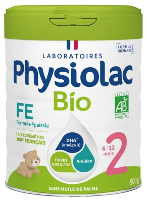 Physiolac Bio Formule Épaissie 2 6 à 12 Mois 800 g