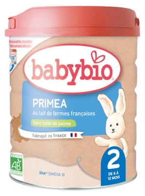 Babybio Primea 2 z Mlekiem Francuskim od 6 do 12 Miesiąca Organic 800 g