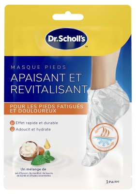 Scholl Maschera Piedi Lenitiva e Rivitalizzante 1 Coppia