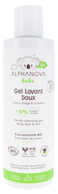 Alphanova Bébé Organiczny Delikatny żel Oczyszczający 200 ml