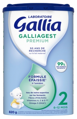 Gallia Gest Premium 2. Wiek 6-12 Miesięcy 820 g