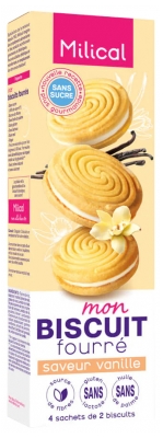 Milical Mi Galleta Rellena 8 Galletas - Sabor: Vainilla