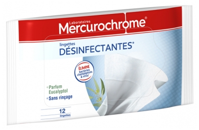 Mercurochrome Lingettes Désinfectantes 12 Lingettes